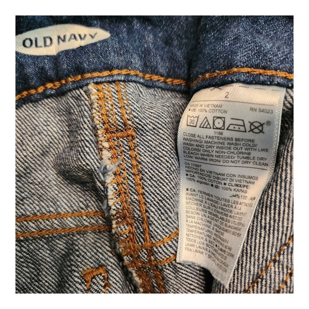 NWT Old Navy Mini Skirt Blue Jean Denim Womens Size 2 100% Cotton Pockets Boho - Picture 7 of 7